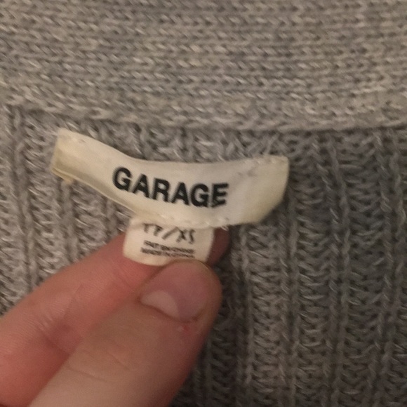 grey cropped cardigan - Picture 2 of 2